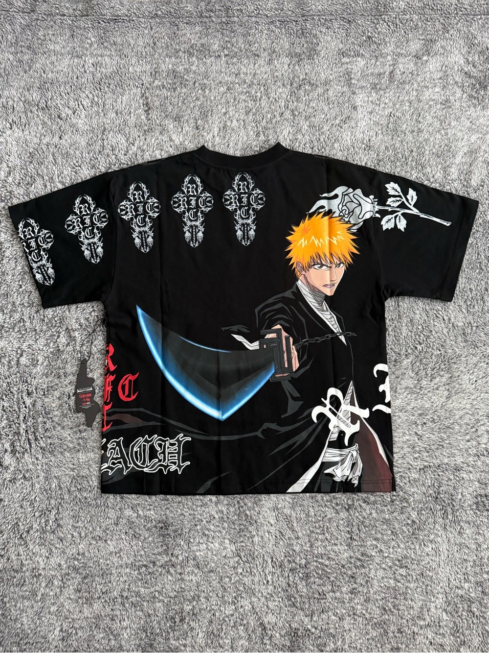 Men’s Civil Regime x Bleach T-Shirt, Ichigo’s Bankai 199X, Oversized, NWT